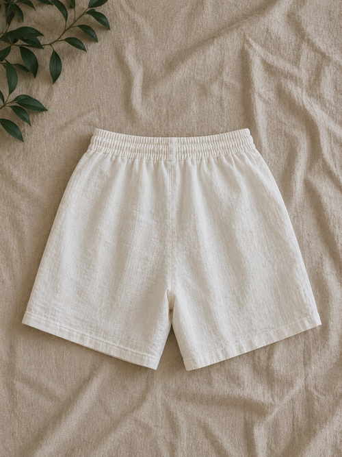 Linen cotton shorts